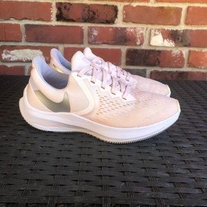 Nike Women's Air Zoom Winflo CK4475-600 Beige Pink Running Shoe Size 7